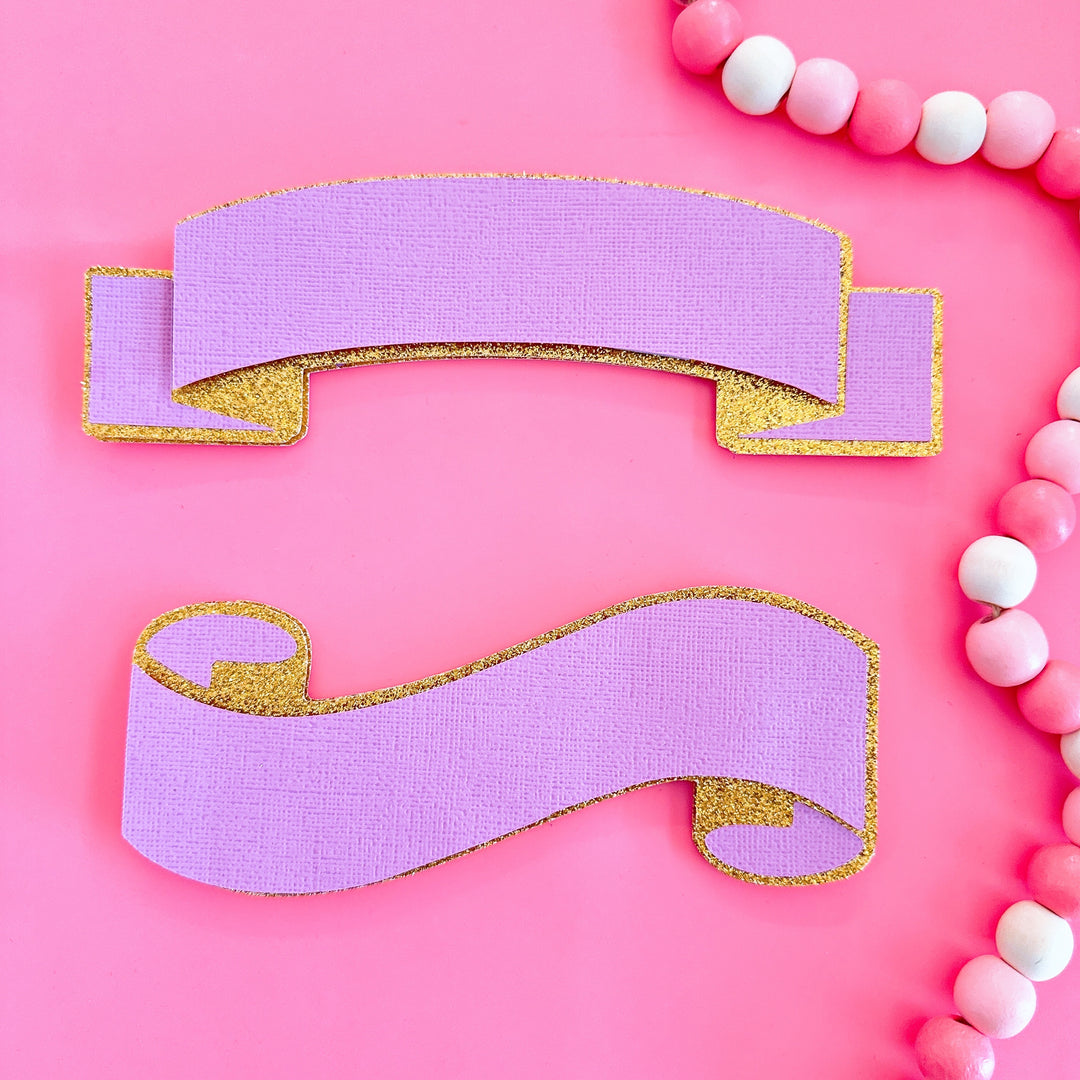 Elegant Cake Topper Banner