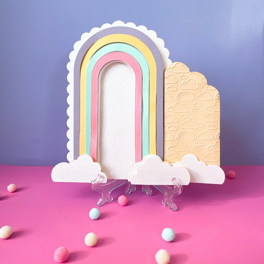 Troquel Cake Topper Arcoíris