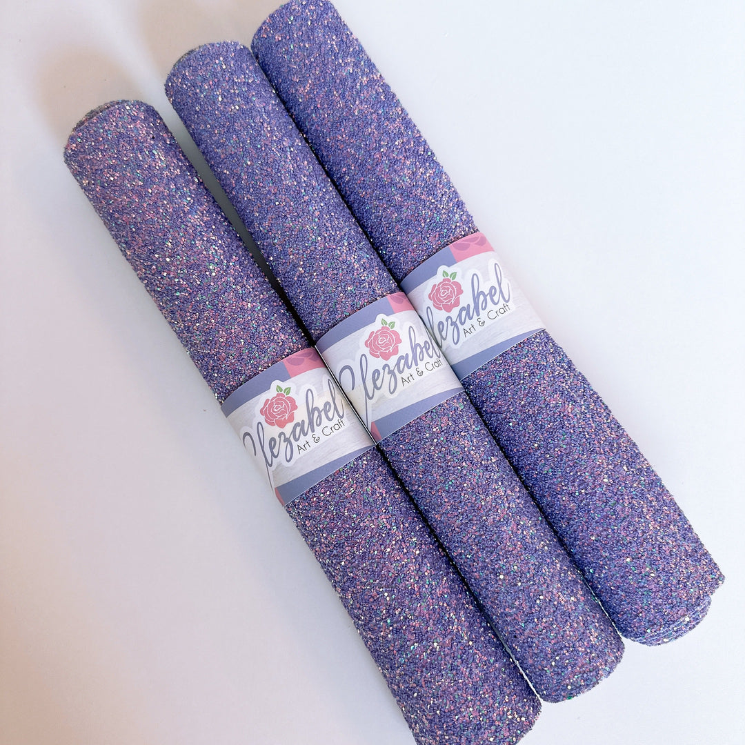 Lavender Glitter Faux Leather