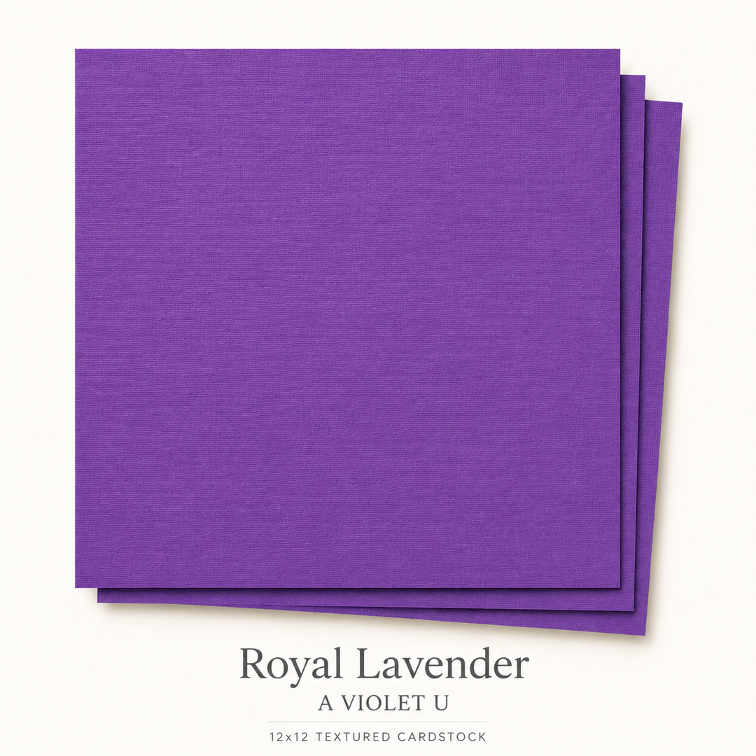 Royal Lavender Textured Cardstock
