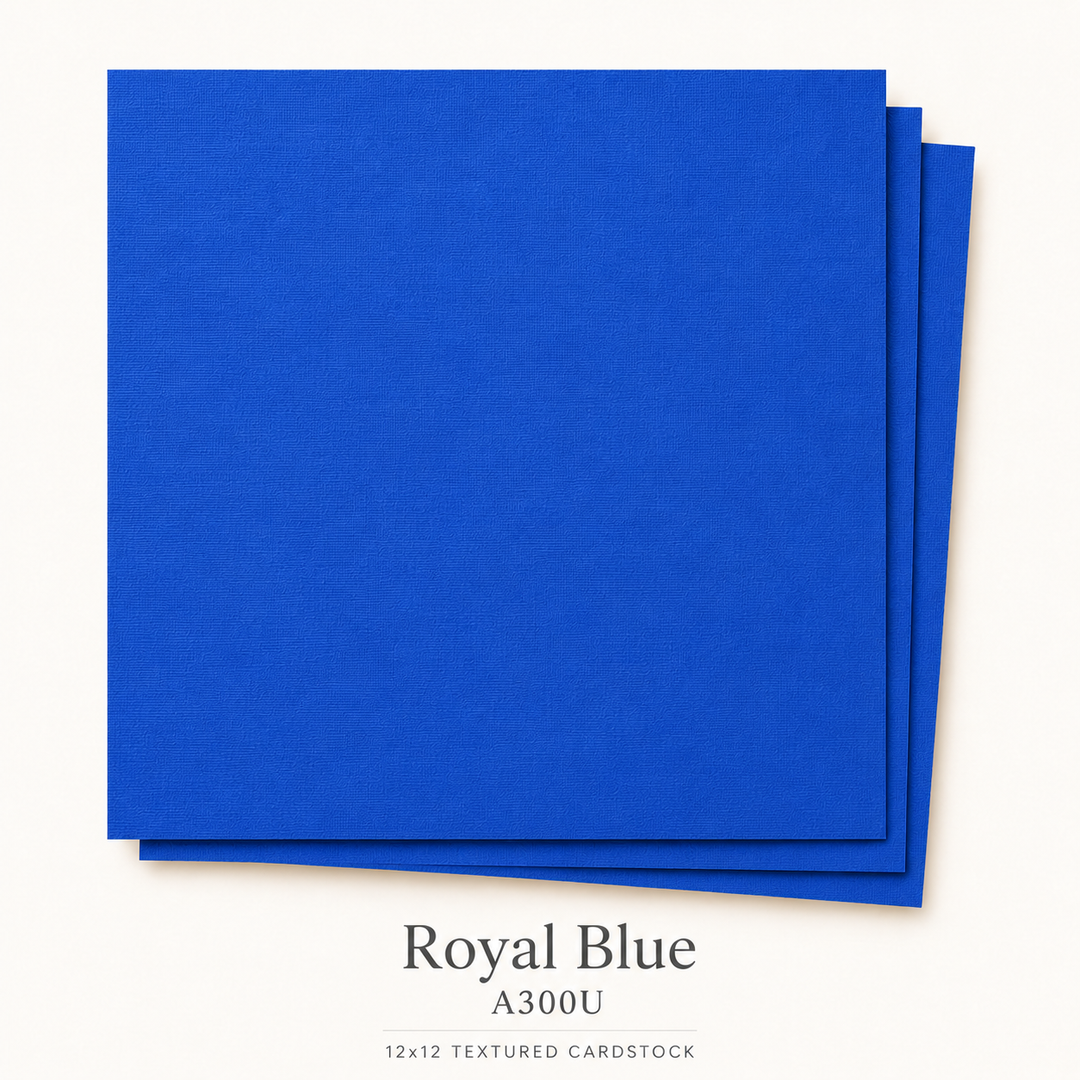 Royal Blue Textured Cardstock