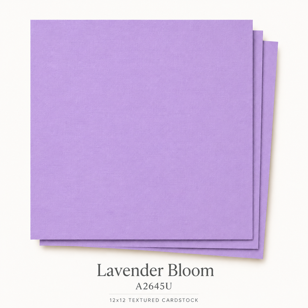 Lavender Bloom Textured Cardstock