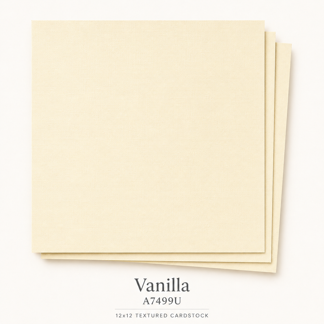 Vanilla Textured Cardstock
