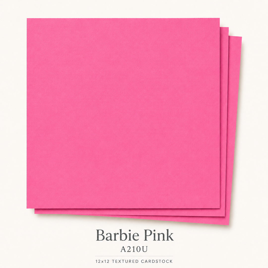 Barbie Pink Textured Cardstock