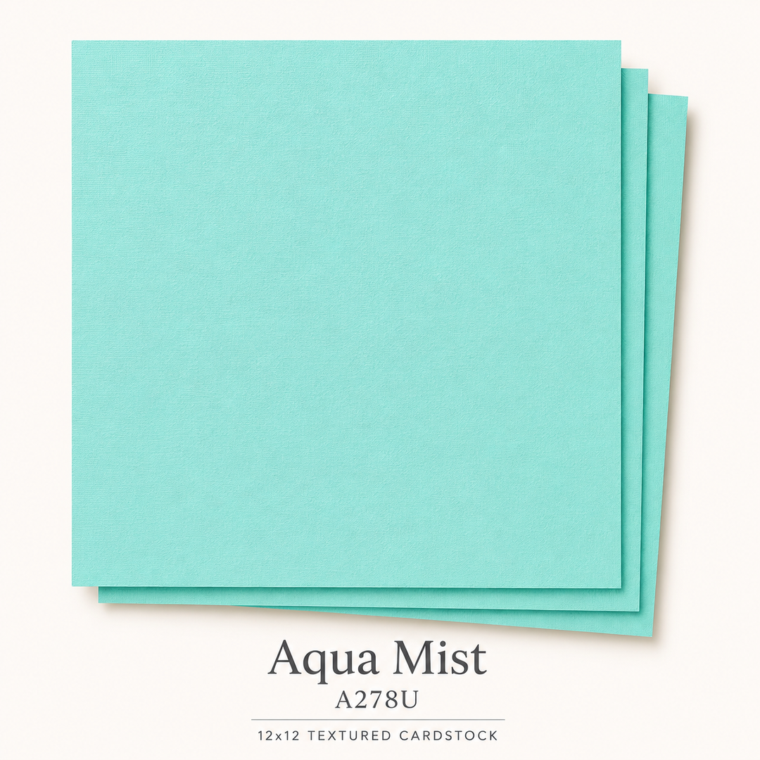 Aqua Mist Textured Cardstock