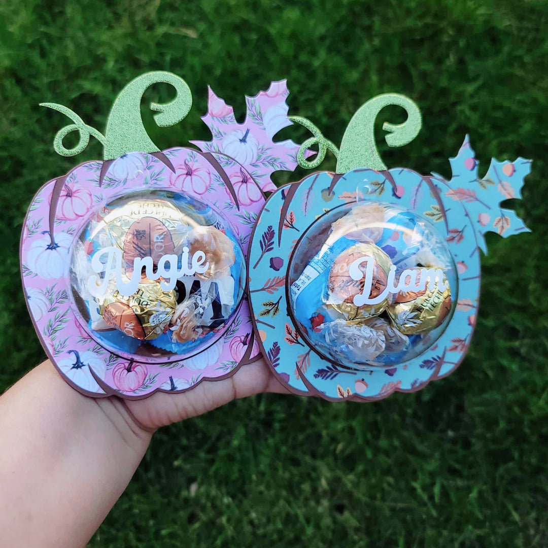 Pumpkin Base Die for Sphere Treat Box