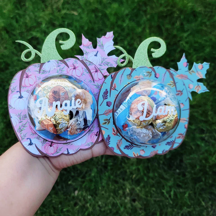 Pumpkin Base Die for Sphere Treat Box